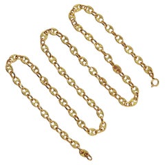 Vintage 18K Gold Mariner Chain, 16 Anchor Link Necklace – Alpha & Omega  Jewelry