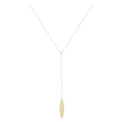 Collier Lariat en or 18k et diamants blancs