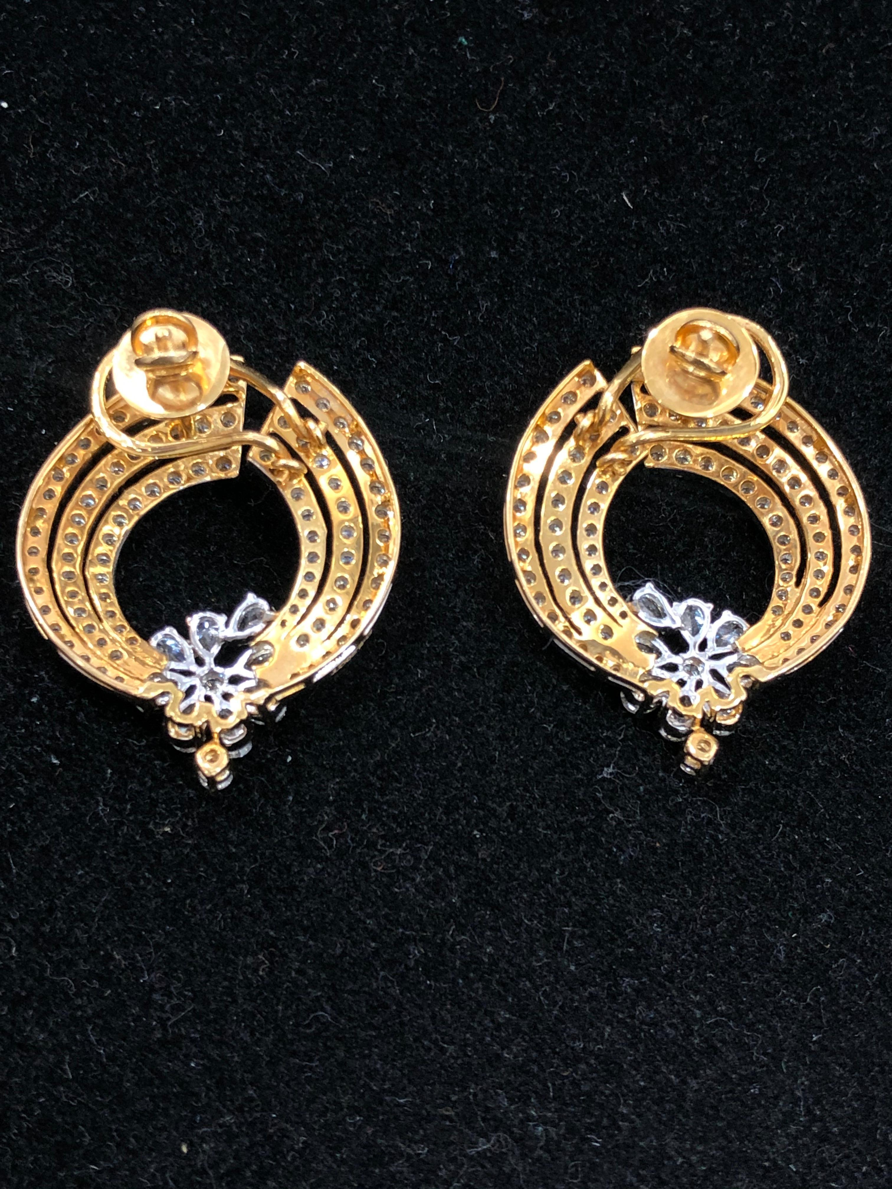 white gold hoop earrings