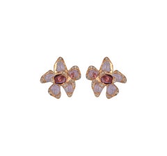Ruwaya 18k Gold with Pink Sapphires and Round Cut Diamonds