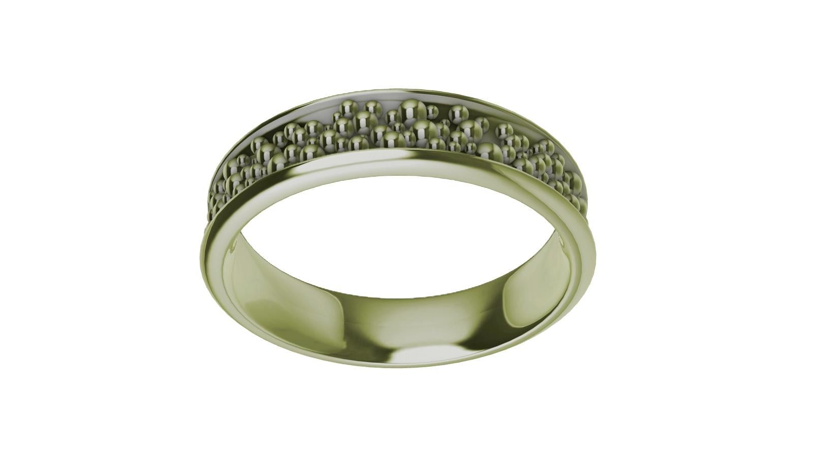 For Sale:  14k Green Gold Mens Wedding Band 