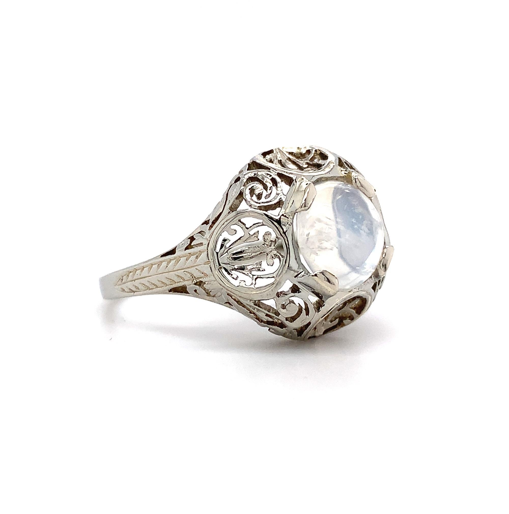vintage moonstone engagement ring