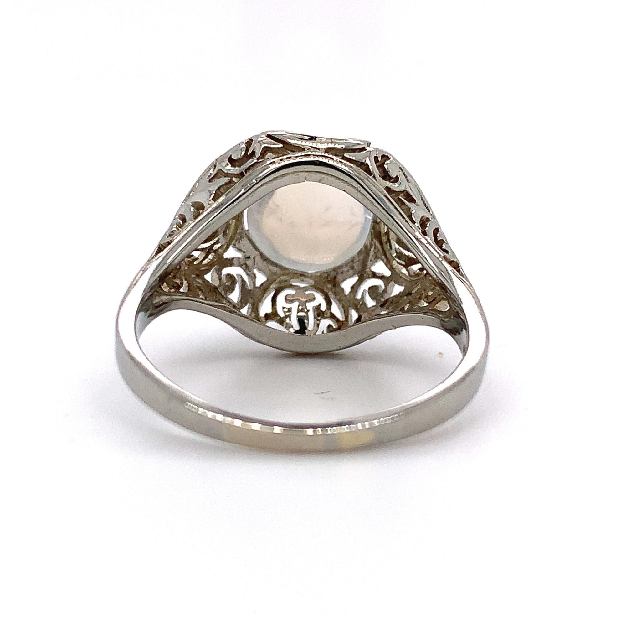 victorian moonstone ring