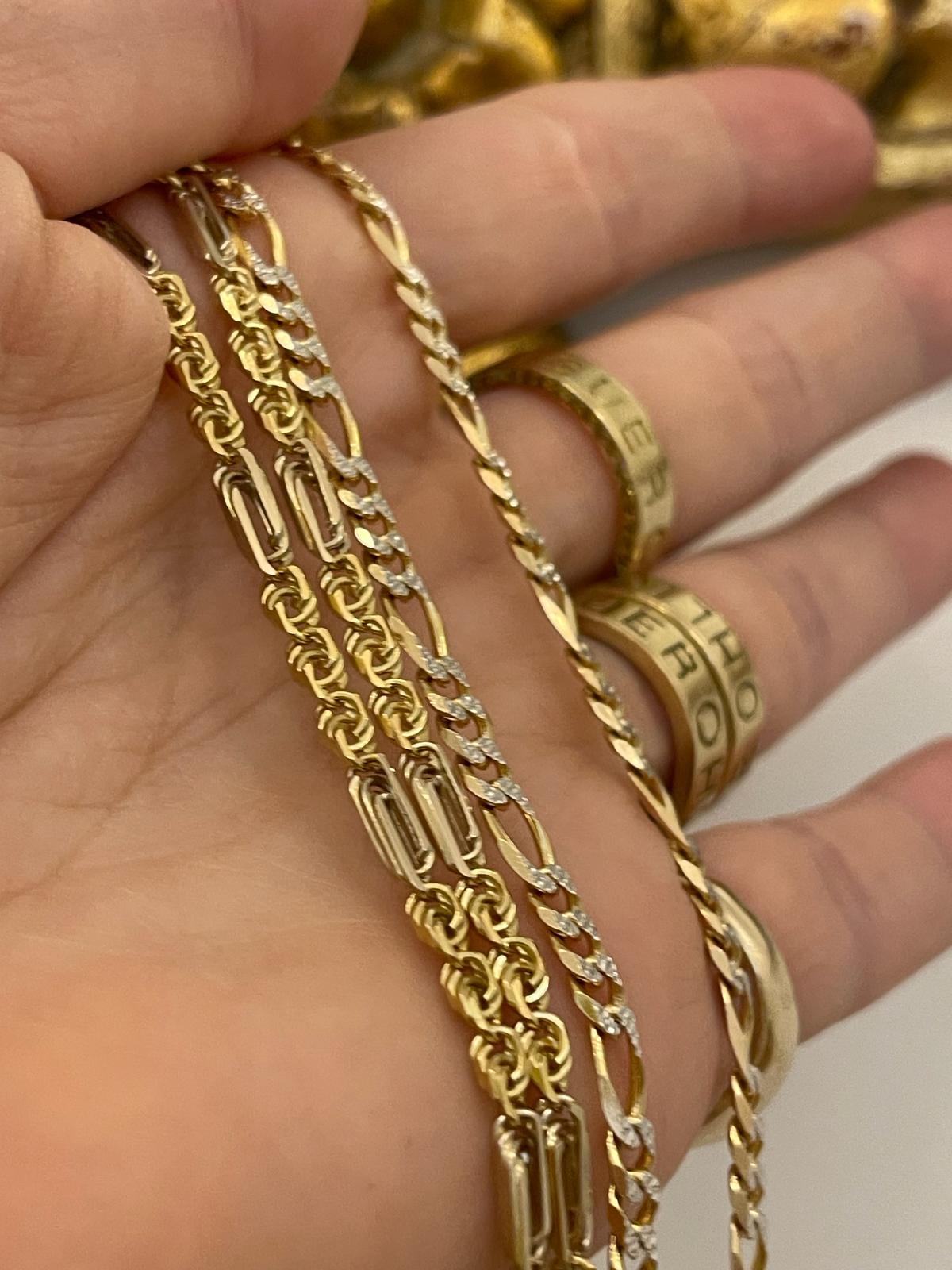 18k white and yellow gold chain
Fancy link
Ready to ship

15.21grams
cm long
link width: 3-4mm

solid links not hollow



ABOUT THE BRAND

Once shrouded in mystery, the story of Ohliguer emerged from the not-too-distant past. A great grandmother