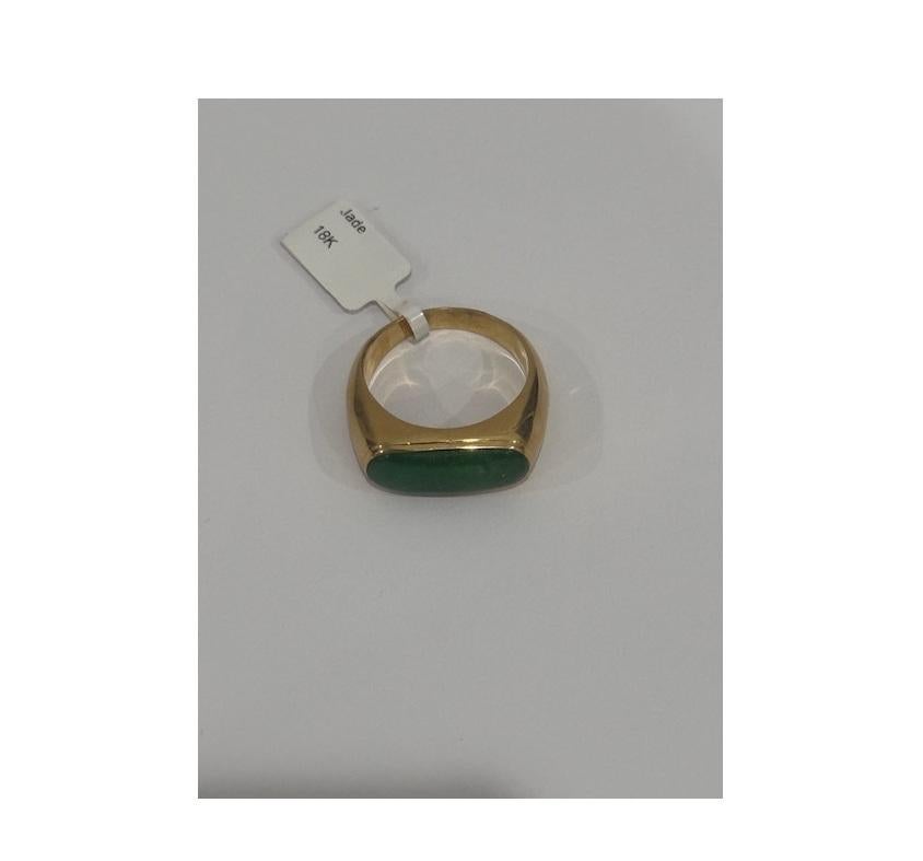 18k Jade Ring - image 3