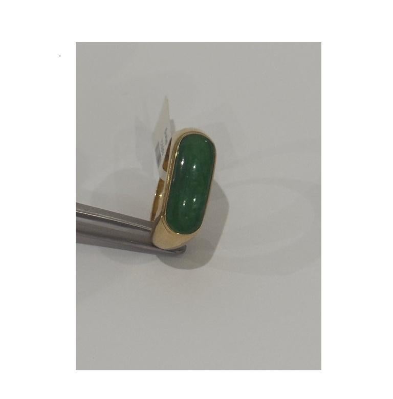 18k Jade Ring - image 5