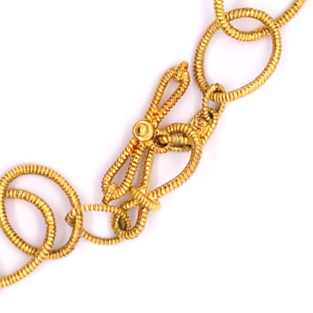 Women's 18 Karat Judith Ripka Diamond Moonstone Pendant or Enhancer Necklace Yellow Gold