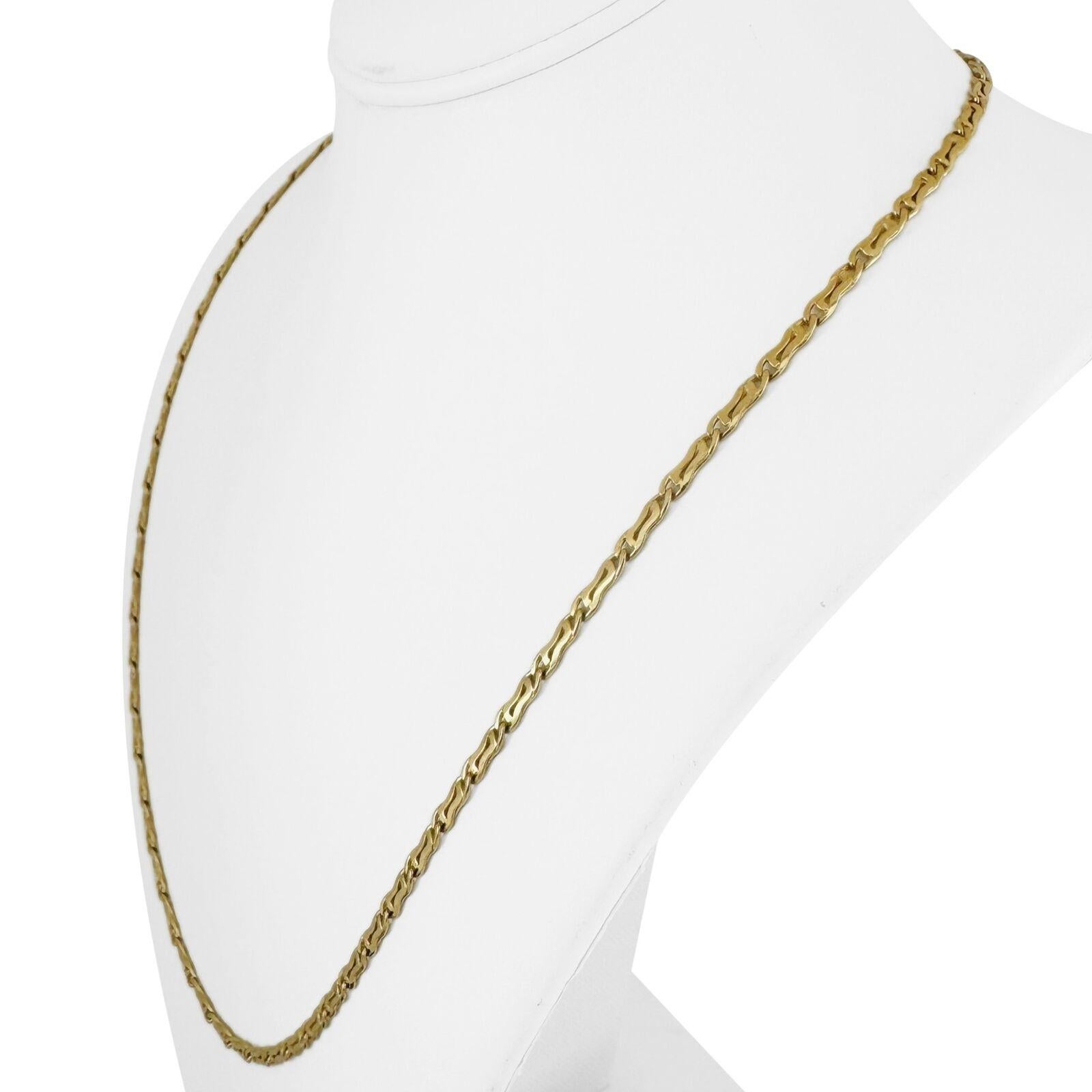 18k Gelbgold 18g Semi Solid 3mm Fancy Link Kette Halskette Italien 23