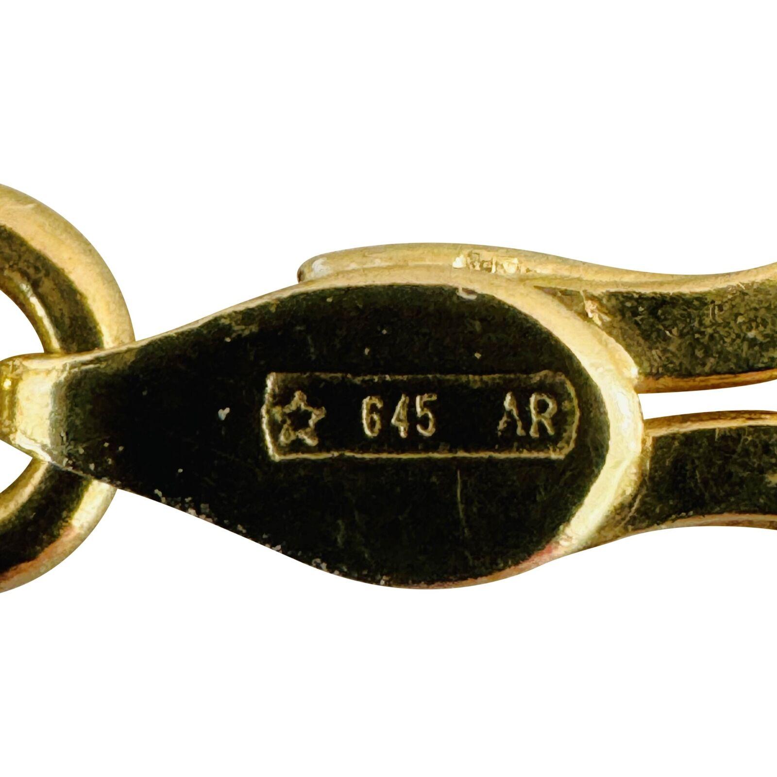 18 Karat Gelbgold Halb massive Fancy Gliederkette Halskette Italien 3