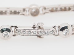 18 Karat Kwiat Diamond Tennis Bracelet White Gold 3.39 Carat