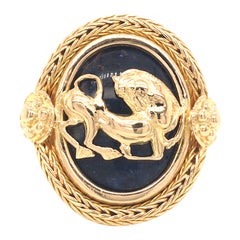 18K Lalaounis Greece Ring Yellow Gold