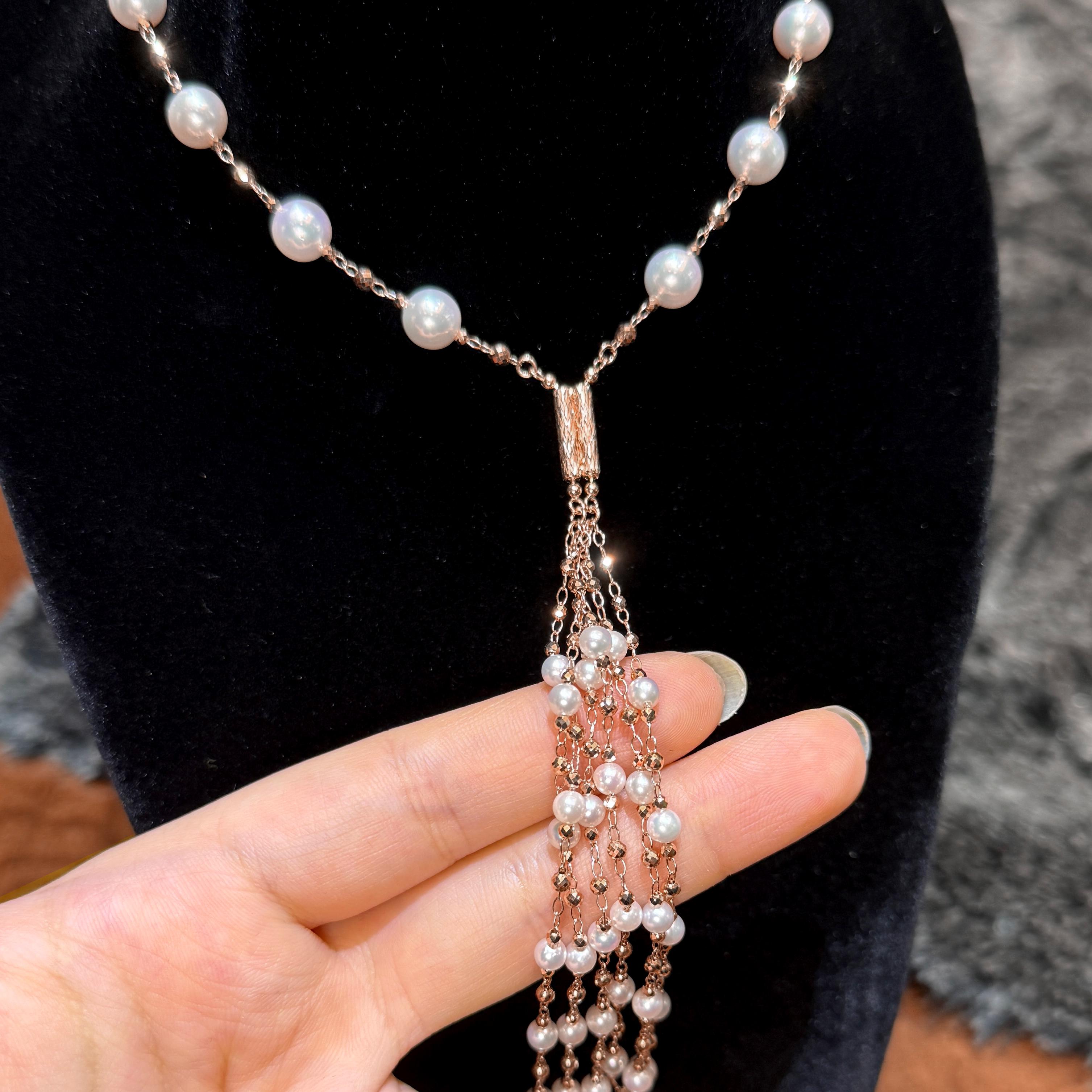 Collier polyvalent en or rose 18K 