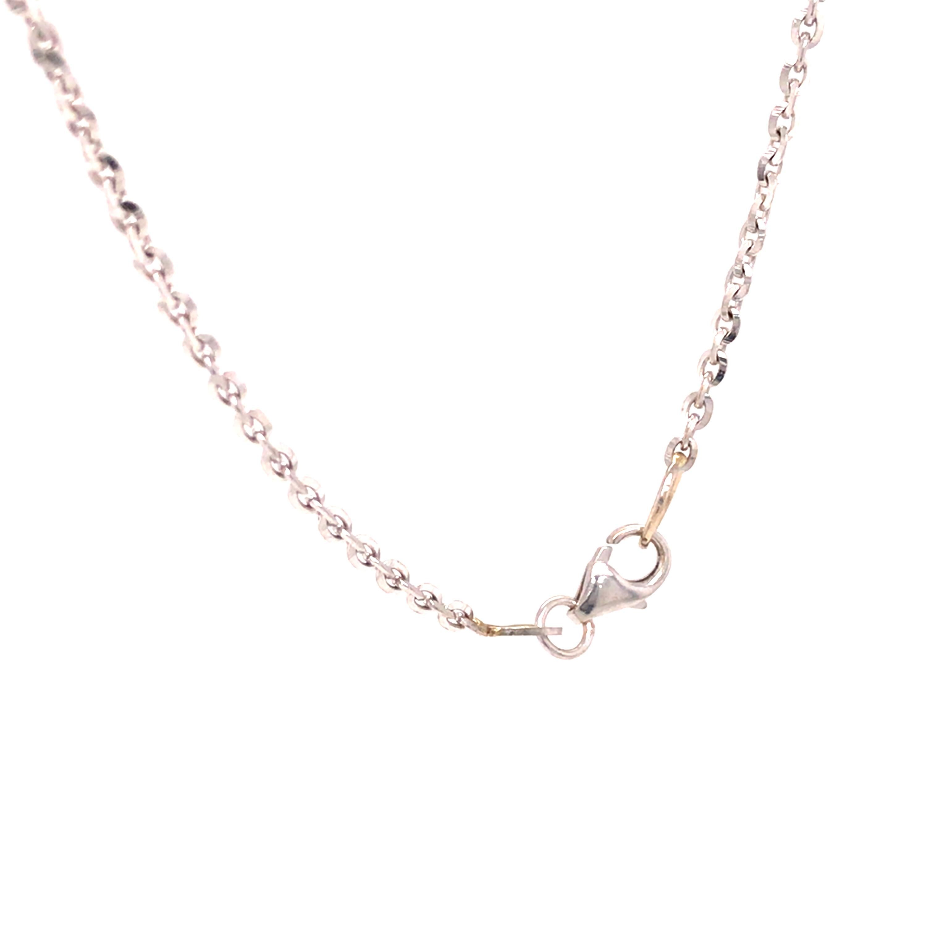 18 Karat Weißgold Halskette mit Marquise-Diamant-Halo-Anhänger im Angebot 3