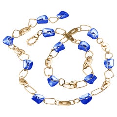 Mattioli Collier puzzle en nacre indigo 18 carats