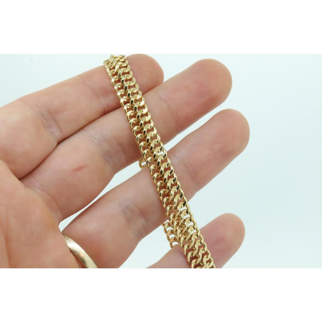18k MILOR Infinity Wide Double LINK Chain Bracelet. 18k Infinity S Specialty 3