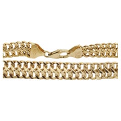 18k MILOR Infinity Wide Double LINK Chain Bracelet. 18k Infinity S Specialty