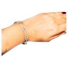 18K Mix Shape Diamond Bracelet