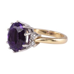 18K Mixed Cut Amethyst Ring