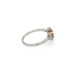 18K Morganite and Diamond Fashion Ring