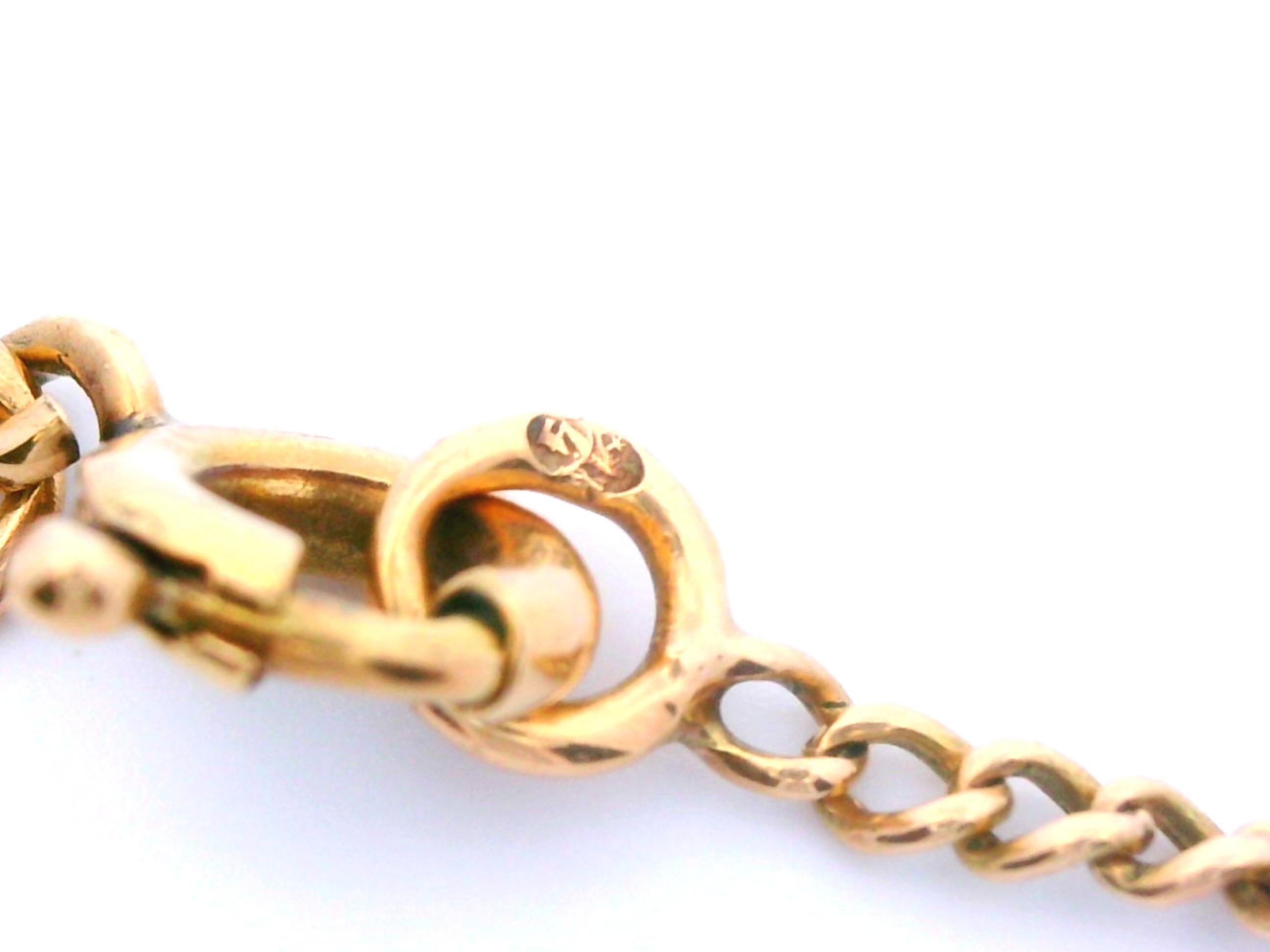 Pendentif Mère Maria 18k avec chaîne en or jaune 14k en vente 5