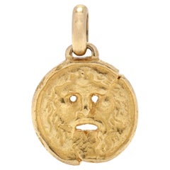 18K Mouth of Truth Medallion Charm