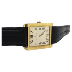 18k MOVADO Rechteckige Handuhr. Movado Vintage Tank