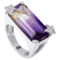 Bague cocktail en or 18k multicolore