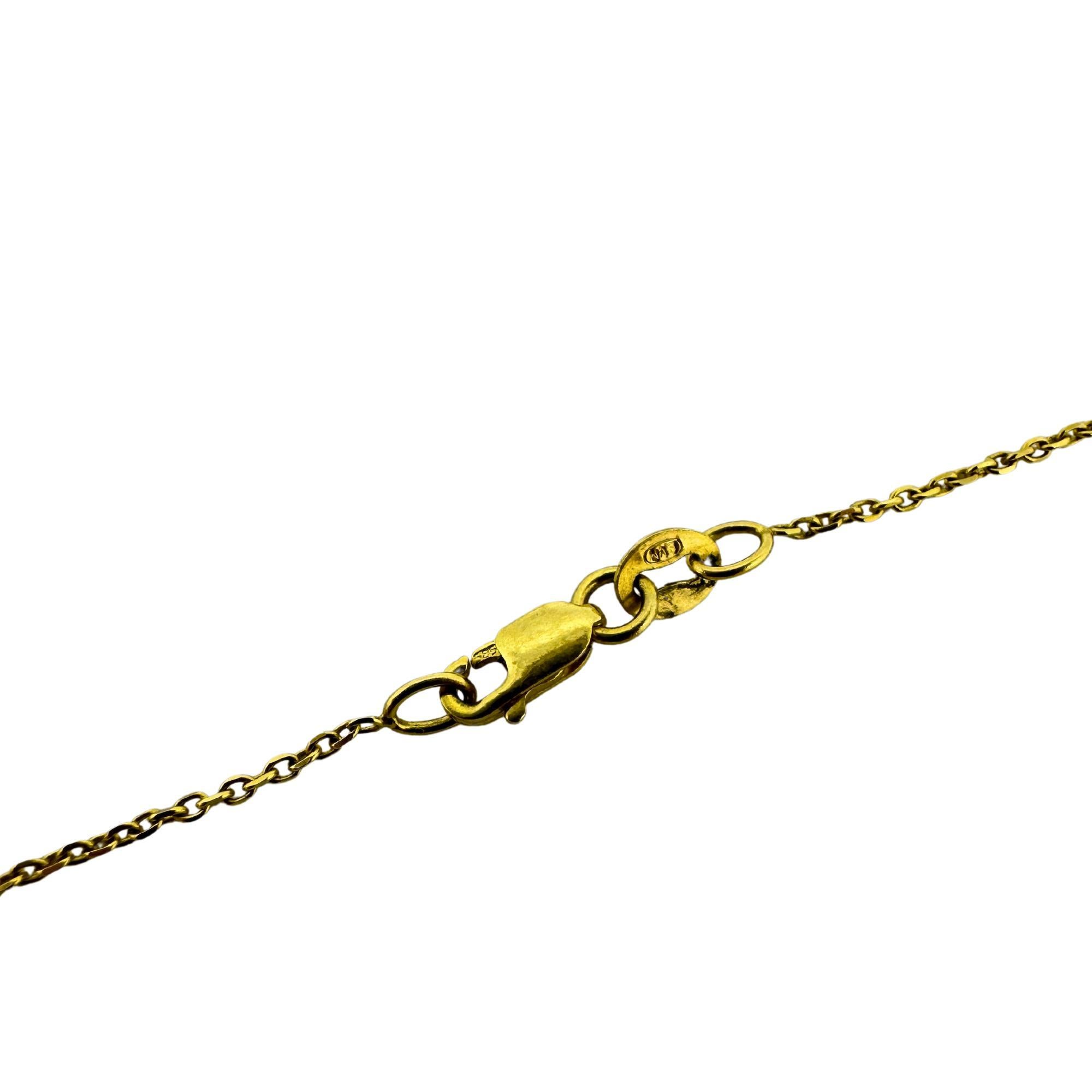 Collana con ciondolo con diamanti multicolore 18k in vendita 3
