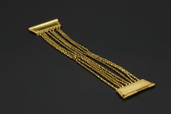 18 Karat Multi Strand Chain Bracelet