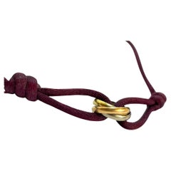 18k Multicolor Gold Cartier Trinity Cord Bracelet