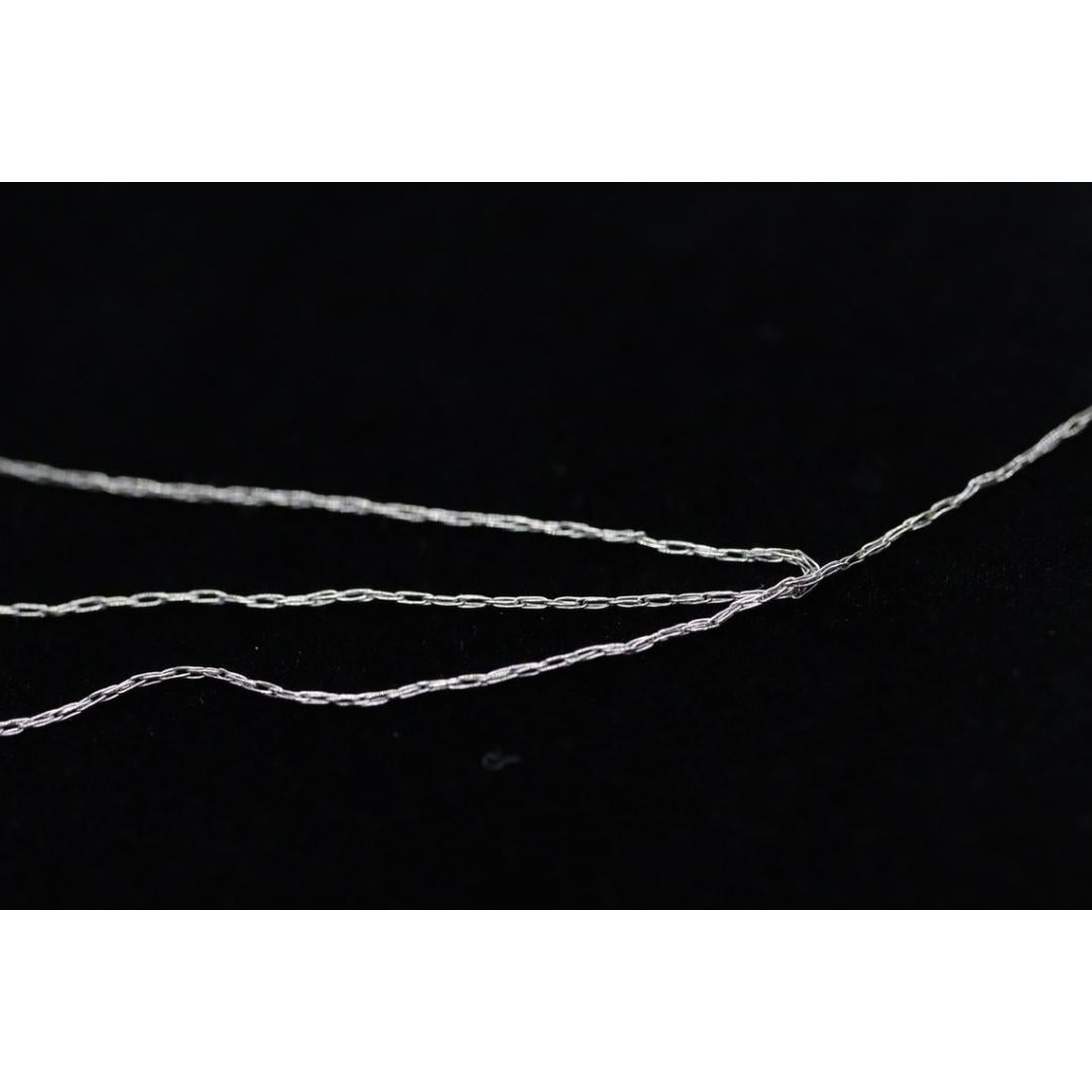Pendentif 18k Open Heart 0.21ct Diamond Solitaire. Collier fin 14k 20in. Lunette en vente 3