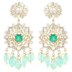 18K Open Setting Earring 0820