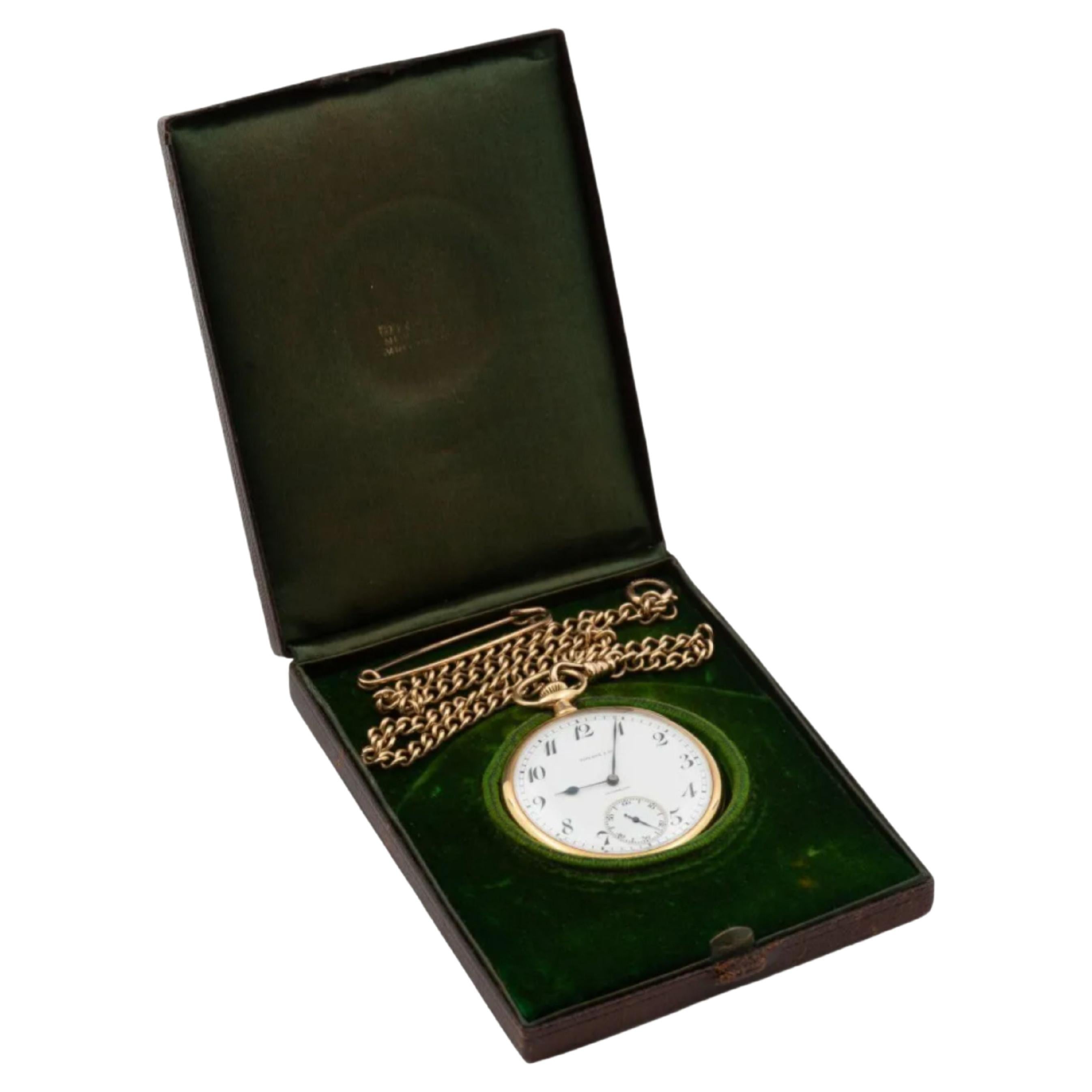 18K Patek Philippe for Tiffany & Co. Pocket Watch with 18k Gold Chain