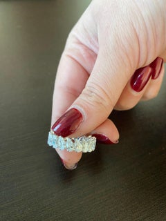 18K Pear Shape Eternity Ring 3.50 Carats