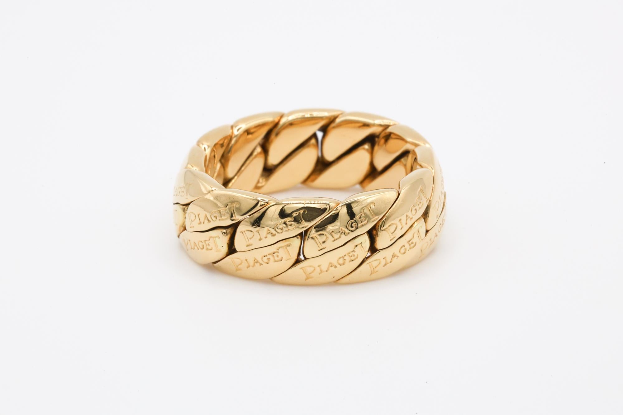 18K Piaget Yellow Gold Ring In New Condition For Sale In Los Angeles, CA