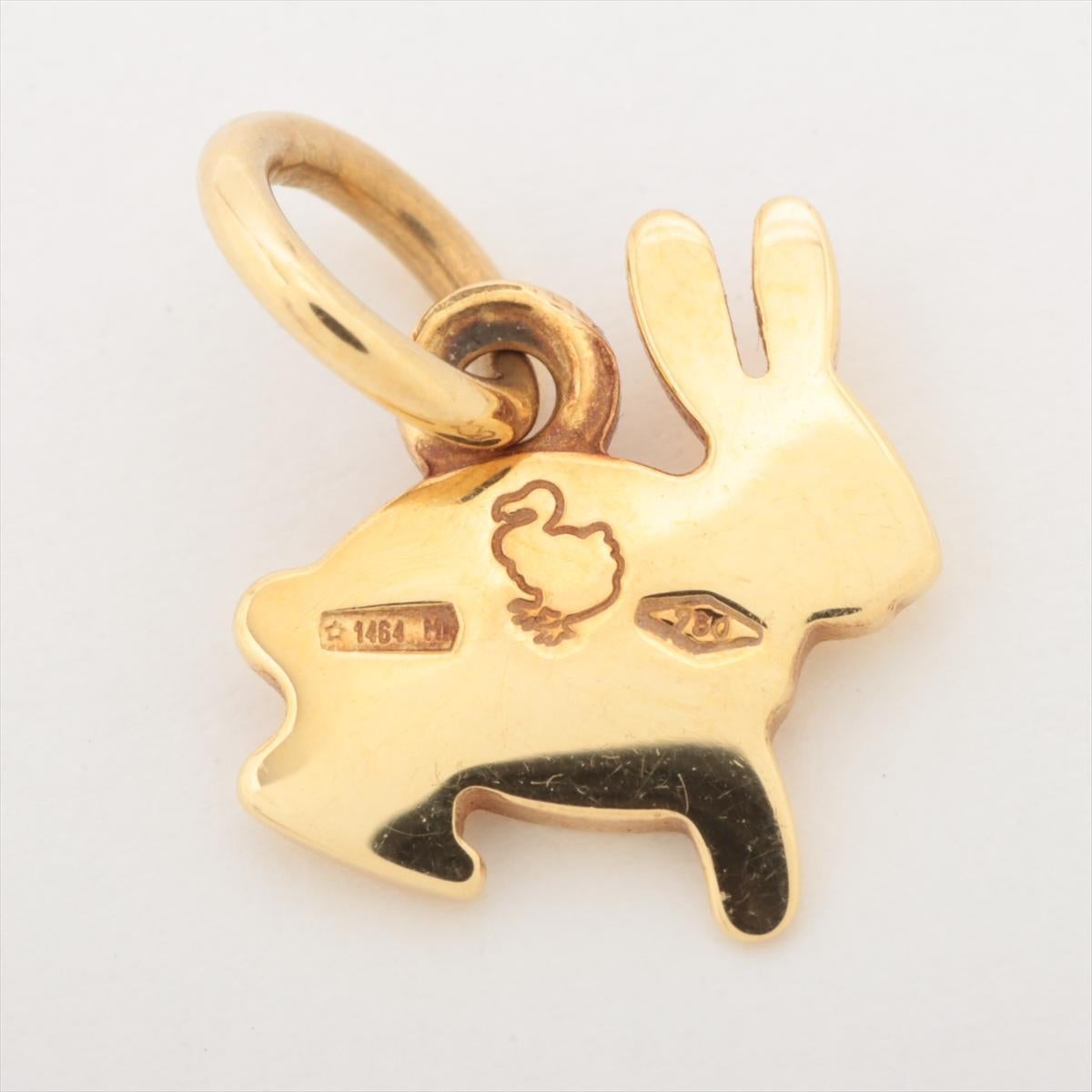 18k POMELATTO Charm. 18k DODO Bunny Anhänger Armbandanhänger Charm. (Moderne)