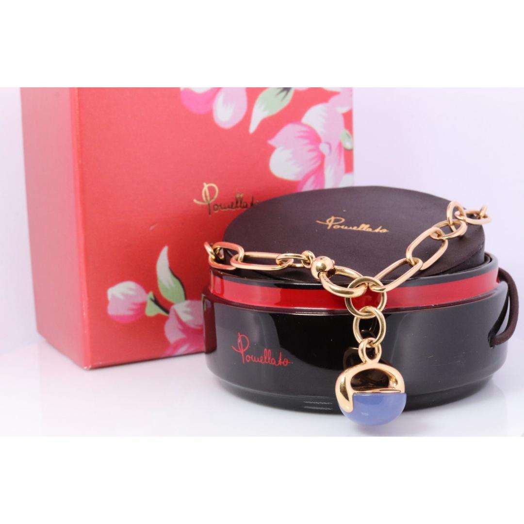 18 Karat POMELATTO Halskette. 18 Karat Roségold Pomellato Chalcedon LUNA Kollektion. 4