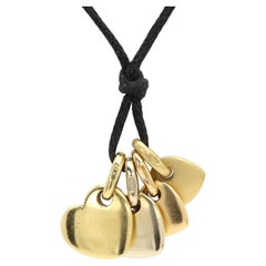 18k Pomellato Hearts Necklace Heart Shape Dangle