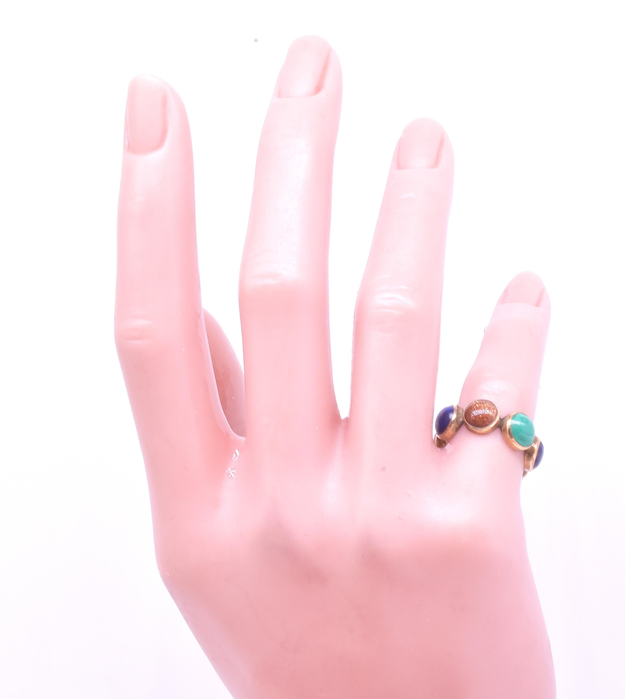 18k Seltener georgianischer Planeten-Eternity-Ring, um 1830 im Zustand „Gut“ in Baltimore, MD