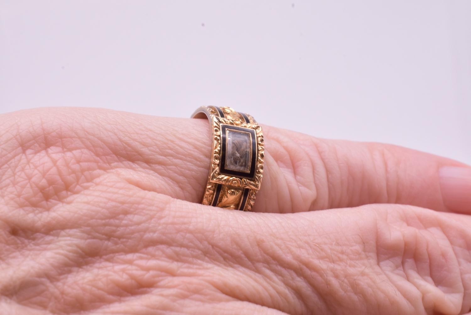 18K Regency-Periode Gedenkband, datiert 1. März  1830 9