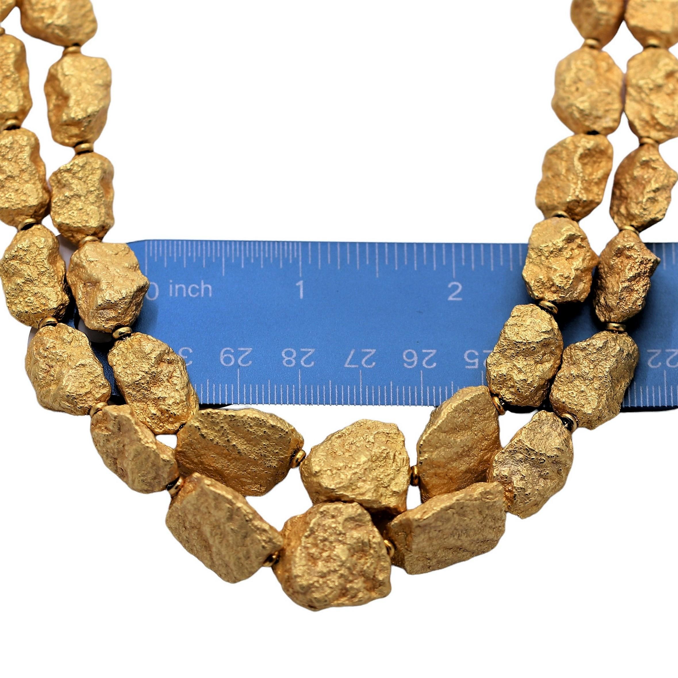 gold nugget necklaces
