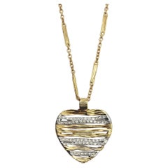 Collar Corazón de Oro con Diamantes 18k Roberto Coin de la Colección Elefantino