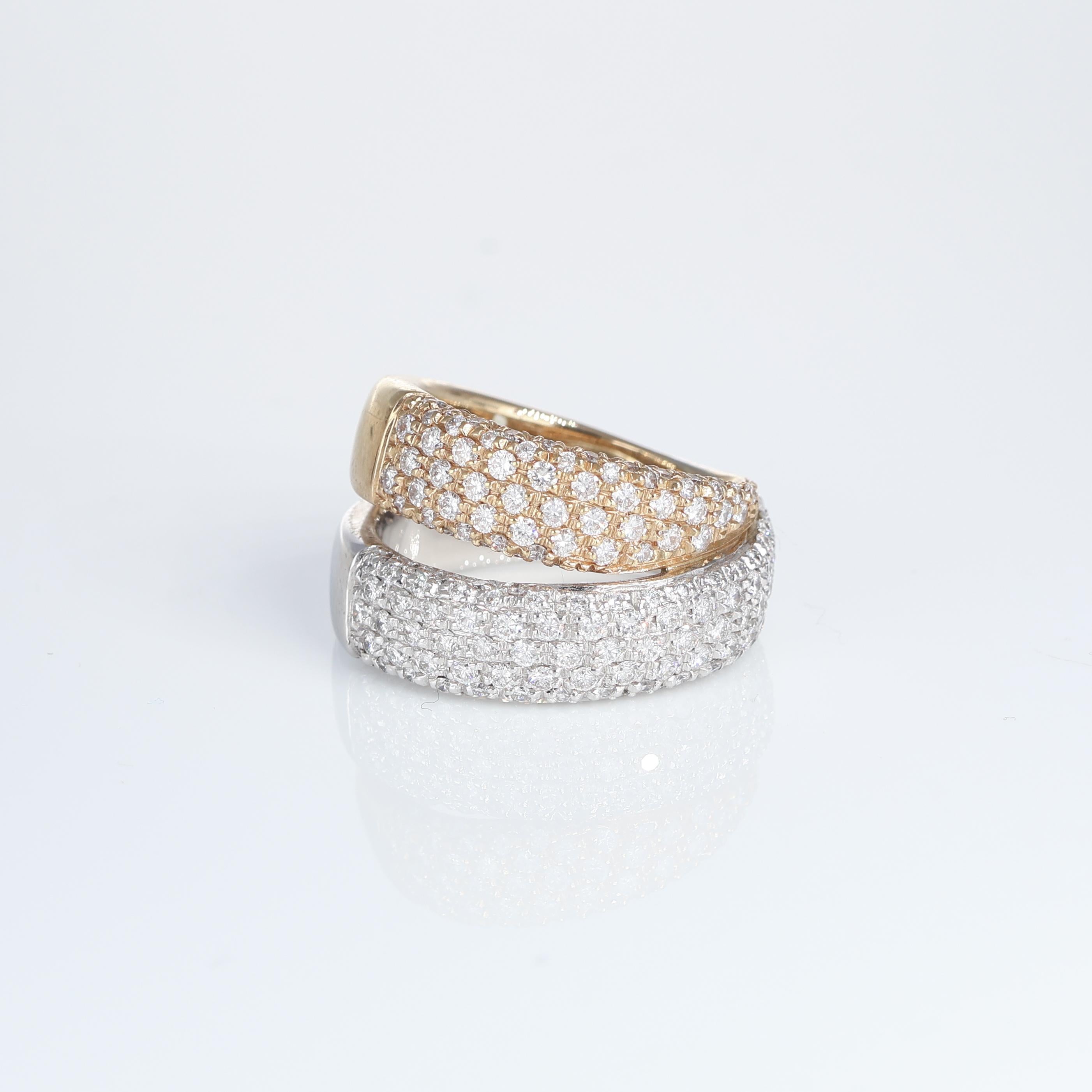 IMPORTANT NOTE:
✔ No additional costs will be added to this order.
✔ Shipping and customs duties are fully covered by us.
--------------------
A stunning combination of 18k rose gold and white gold creates this elegant crossover band ring, designed