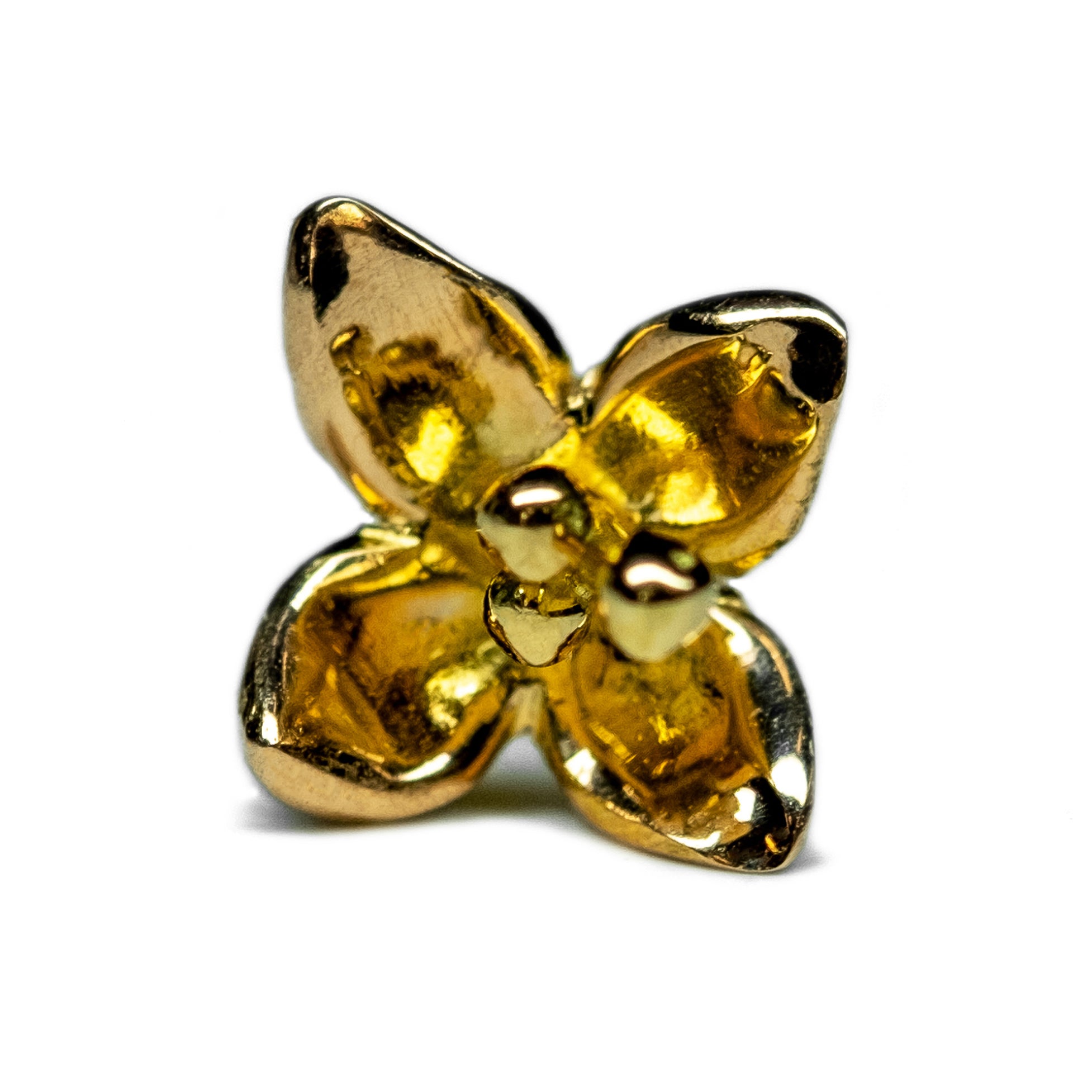 18K Rose Fairmined Gold, Handmade, Flower Piercing #8