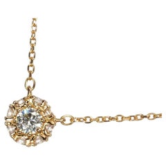 18K Rose Gold 0.20ct Diamond Necklace