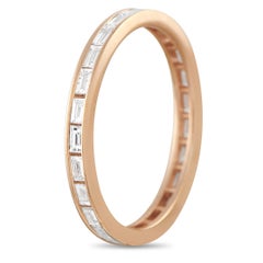 18K Rose Gold 0.46ct Diamond Eternity Ring MF19-012026