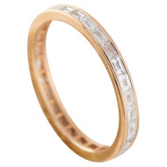 18K Rose Gold 0.65ct Diamond Eternity Band Ring MF10-012126