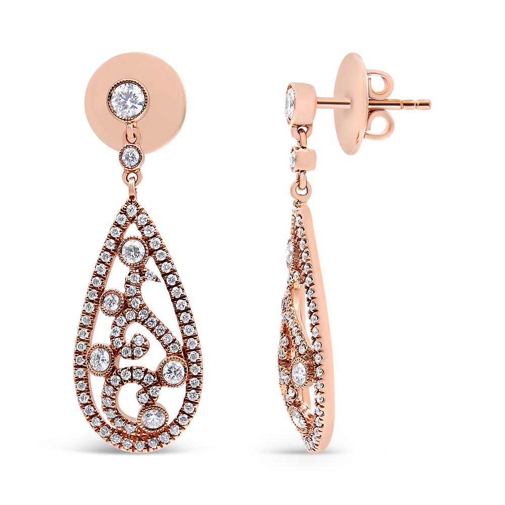 orecchini oro rosa 18k
