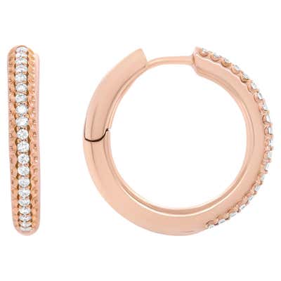 Diamond Princess Cut Hoop Earrings 4 Carat 18K Gold For Sale at 1stDibs ...