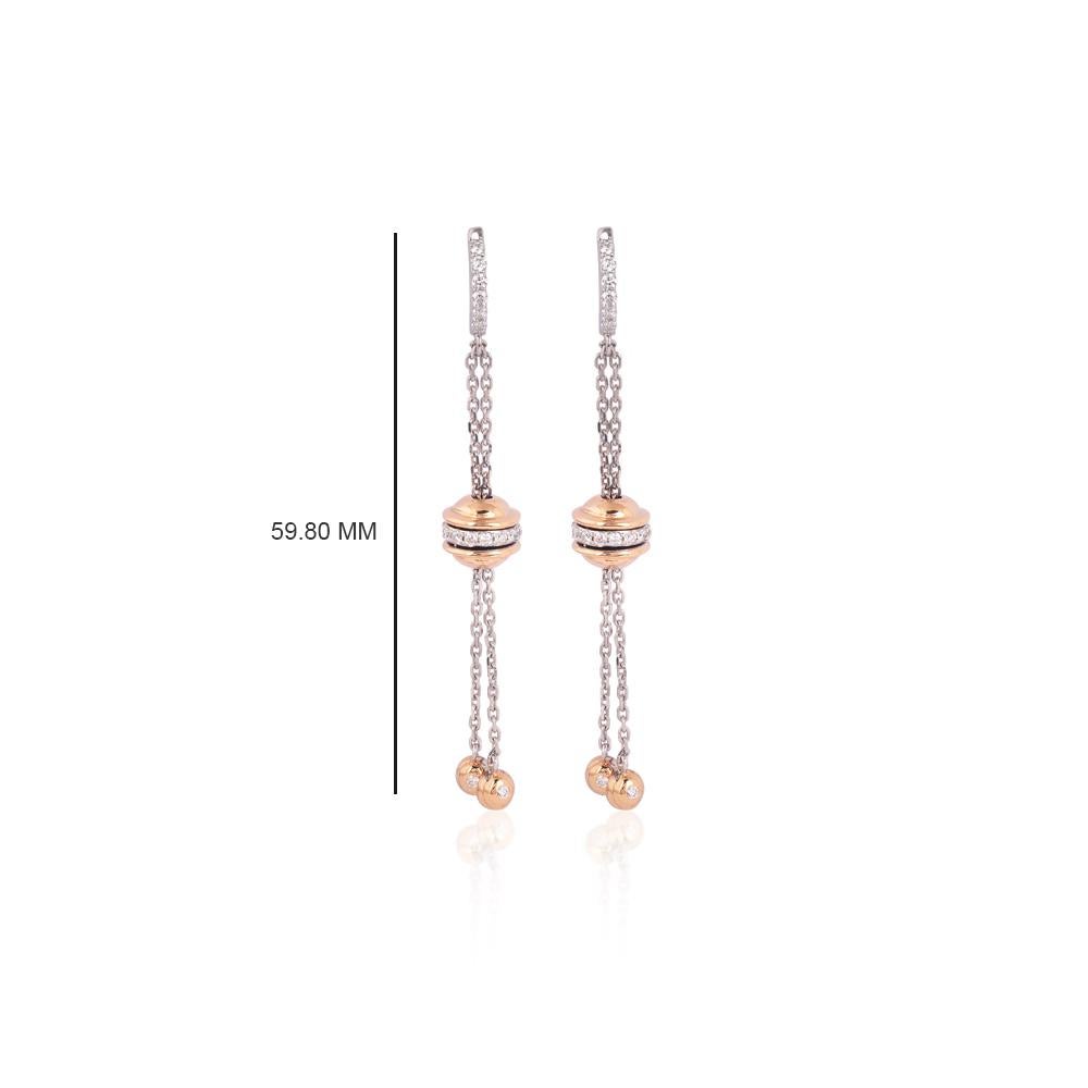 IGI Certified 18K Gold 0.9ct Natural Diamond F-VVS Rose Necklace Earrings Set For Sale 1